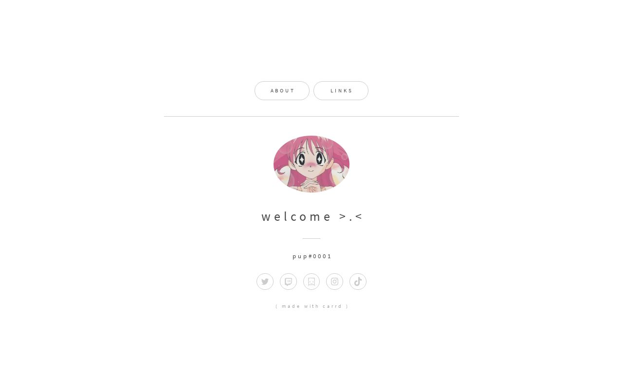 Carrd profile picture for @pixie